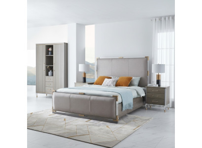 Luxe slaapkamerbedden, tweepersoonsbedden van hout van 180x200cm in Dubai hotel.