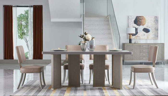 Luxe eetkamerstoelen Hoogwaardige hotelinrichting Leunstoel set