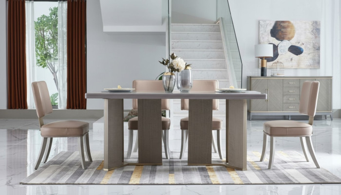 Complete eetkamerset tafel + 6x armstoelstoelen luxe eetgroep