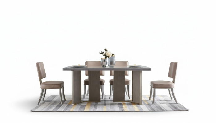 Complete eetkamerset tafel + 6x armstoelstoelen luxe eetgroep