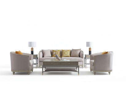 Luxe meubelbankstel woonkamer bank bank stoffering set compleet