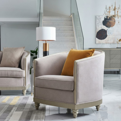 Fauteuil met één zitplaats Koninklijke stoel Troon Kussen Loungestoel Bank Hotel