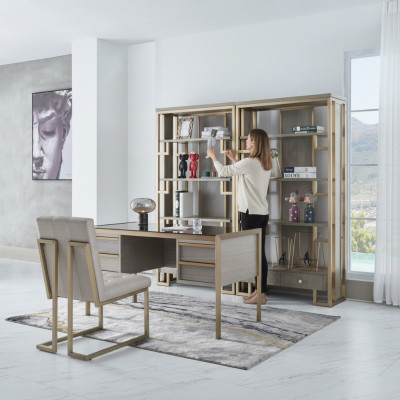 Hoogwaardige design kantoorinrichting stijl meubels tafel stoel vitrine 4-delig.