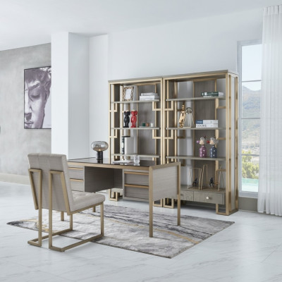 Hoogwaardige design kantoorinrichting stijl meubels tafel stoel vitrine 4-delig.