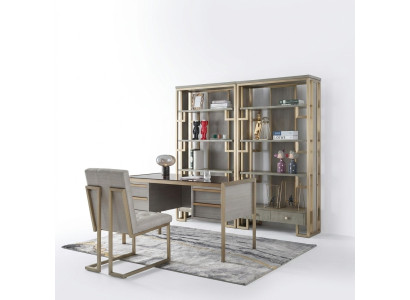 Hoogwaardige design kantoorinrichting stijl meubels tafel stoel vitrine 4-delig.