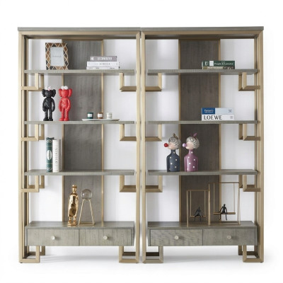 Ontwerper Vitrinekast 2x Houten kast Kasten Woonkamerrekken