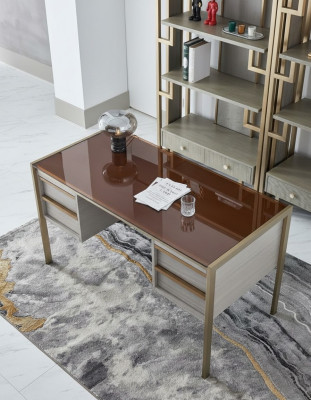 Luxe bureau tafel bureau chef tafels kantoor inrichting meubels.