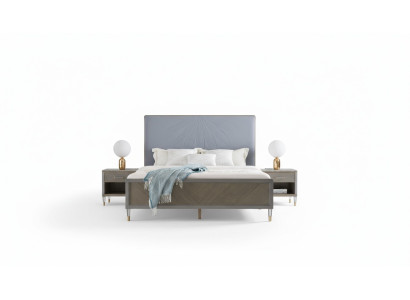 Luxe bed slaapkamer meubels 2x nachtkastje set Bedden Dubai hotel meubels.