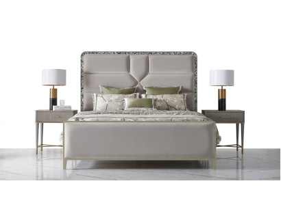 Luxe bed slaapkamer meubels 2x nachtkast set Bedden Dubai hotel 3-delig