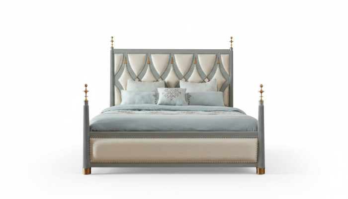 Luxe meubels slaapkamer hotelbedden Royal Gold bed houten bed 180x200cm