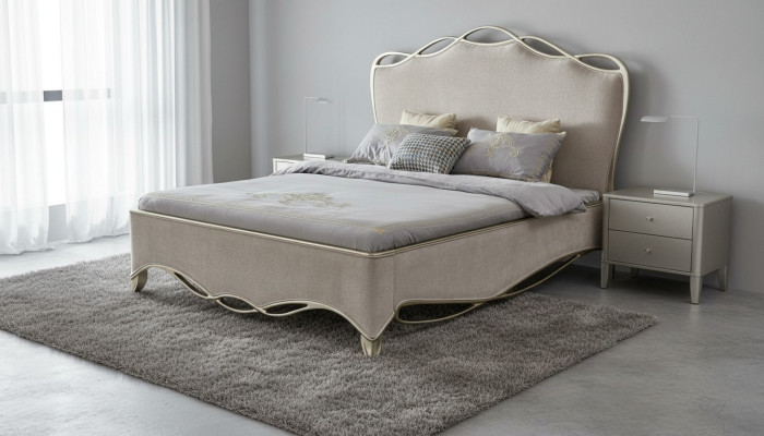 Ontwerp Textiel Luxe Gestoffeerde Bedden Dubbele Slaapkamer 180x200