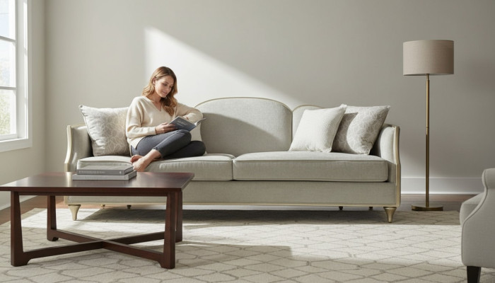 Modern bankstel stoffen fauteuil bankstel 4+1+1 zits woonkamer