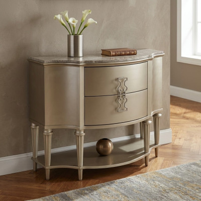 Stijlvolle dressoirs Ronde dressoir Marmer Luxe designmeubelen