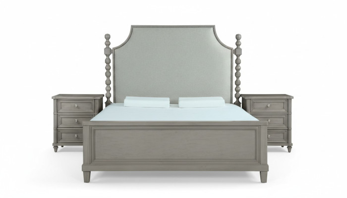 Klassieke landhuis meubels Koninklijke slaapkamer meubels 3-delige bed