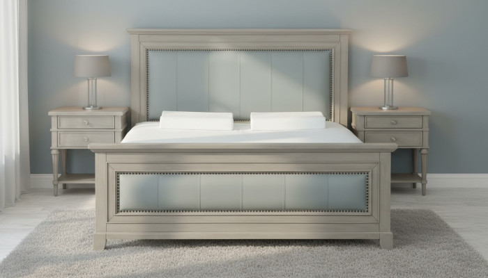 Tweepersoonsbed Slaapkamer Hotel Huwelijk Luxe Bed 2x Nachtkastje 3-delige set