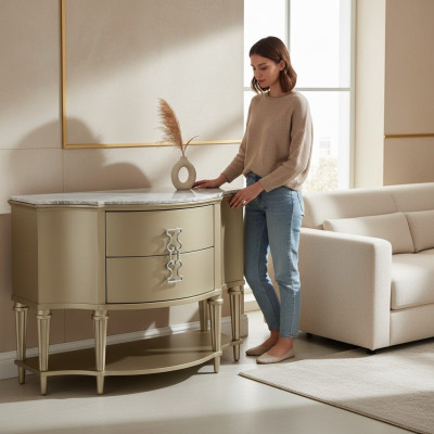 Luxury dressoir Moderne dressoir kast Decoratieve inrichting woonkamer