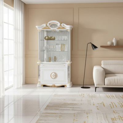 Vitrine Italiaanse luxe meubels Vitrine commodekast Glazen ontwerp kast