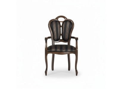 Stoel met armleuning Luxe ontwerp Stoel Textiel Meubels Eenpersoons Houten Fauteuil Nieuw