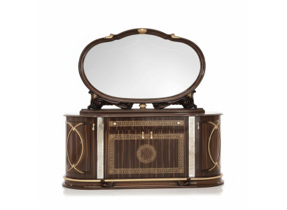 Klassieke dressoir met spiegel commode xxl kast sideboard Italiaanse meubels
