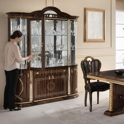 Italiaanse meubelvitrine xxl kast vitrines kijkschappen ontwerp woonkamer