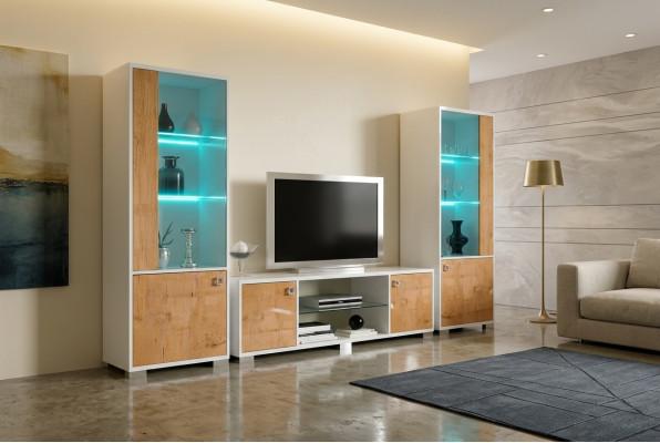 RTV Design dressoir tv hoogglans laag dressoir nieuw board wand luxe kast