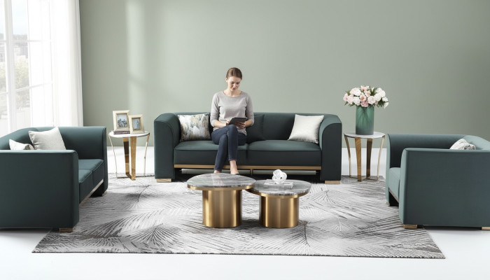 Sofa set 3+2+1 zits set design bankstellen gestoffeerde banken Moderne bank meubels