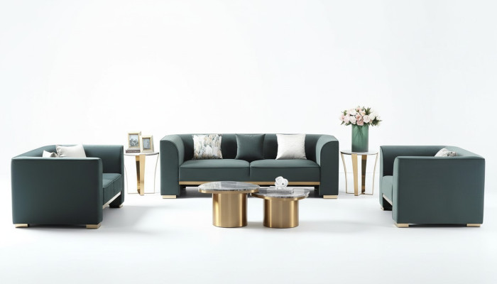 Sofa set 3+2+1 zits set design bankstellen gestoffeerde banken Moderne bank meubels