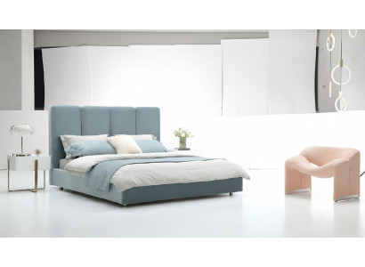 Slaapkamer 3-delige set Bed 2x Nachtkastje Console Beklede bedden Dubbel Hotel