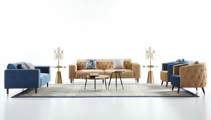 Bijzettafel luxe meubels salontafel tafels consoles koffietafel bijzettafels 2-delig