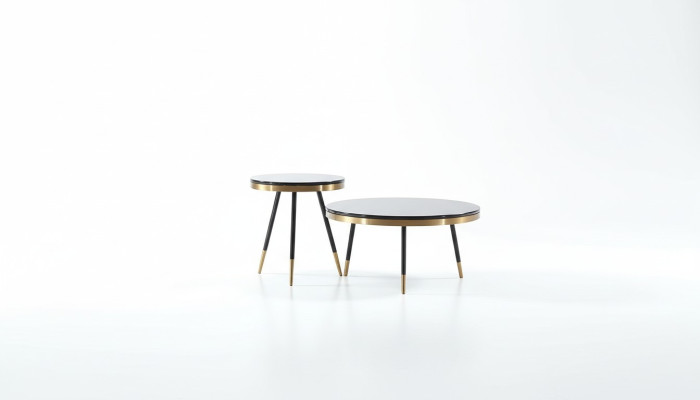 Salontafel Luxe woonkamertafel Salontafel Ontwerp Tafels Stijl Meubels Nieuw 2-delig