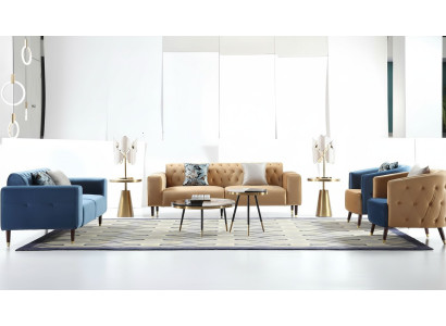 Driepersoons bank gestoffeerd design bank moderne 3-zits banken kamer meubels nieuw