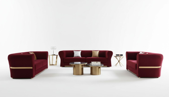 Sofaset 4+3+2 zitsbank woonlandschap set modern design Nieuwe bank