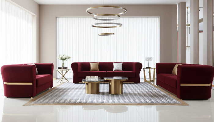 Driepersoonsbank Bekleding Designbank Moderne Zithoek 242 x 93 Bankstellen Kamer Meubels