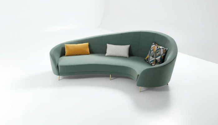 Rond bankstel Moderne bankstel Woonlandschap Kamermeubilair Design bankstel Ronde hoekbank