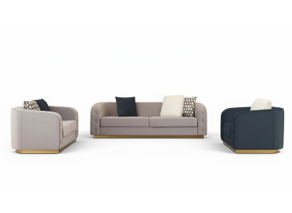 Sofaset 3+2+1 zits Set Design Bankstellen Bekleding Stoffen Moderne Relax