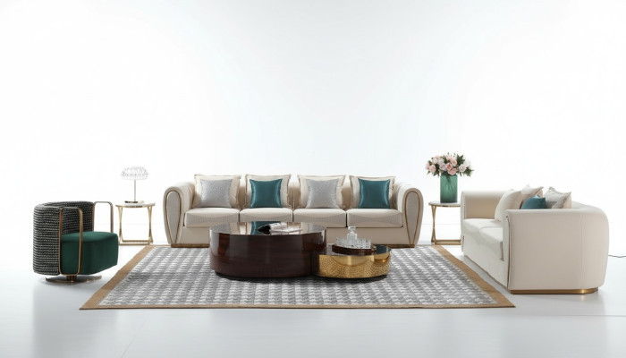 Bankstel 3+2+1 zits set ontwerp banken gestoffeerde bankstellen moderne textiel relax