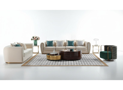 Woonkamermeubels Driepersoonsbank Bekleding Nieuw Ontwerp Bank Moderne Woonkamer Luxe Bankstellen