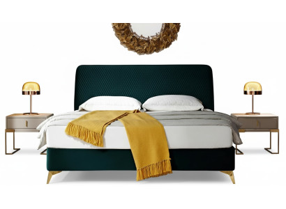 Slaapkamer 3-delig set Bed 2x Nachtkastje Console Beddengoed dubbel Hotel