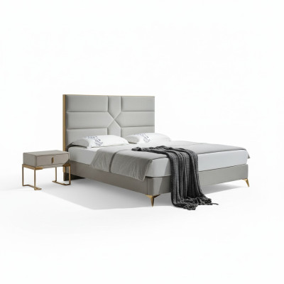 Tweepersoons slaapkamer hotel huwelijk luxe bed 2x nachtkastje 3-delig. Nieuwe beddenset