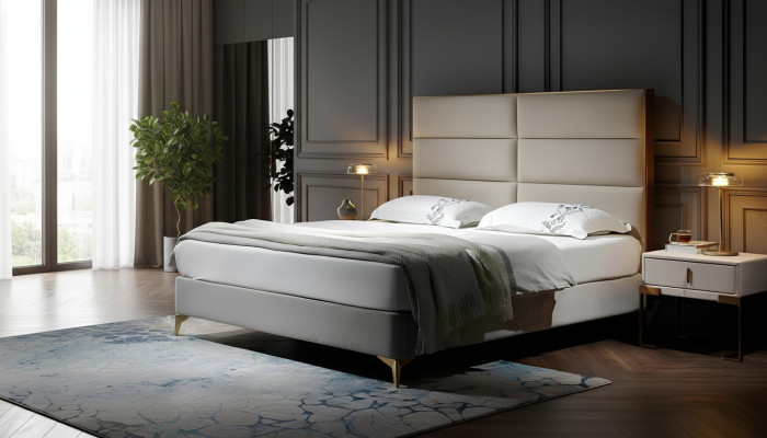 Bed Huwelijk Bed Ontwerp Luxe Luxueus Gestoffeerd Bed Ontwerper Bed Textiel Bedden Tweepersoonsbed