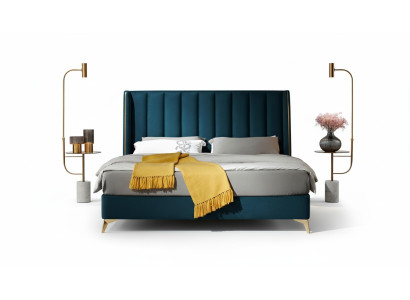 Slaapkamer set design Moderne luxe slaapkamer Bed 2x nachtkastje 3-delig. Nieuw