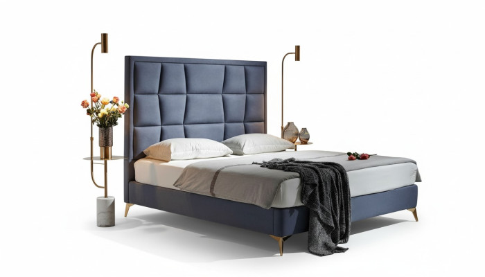 Compleet slaapkamer set bed 2x nachtkastje 3-delige set bedden ontwerper luxe