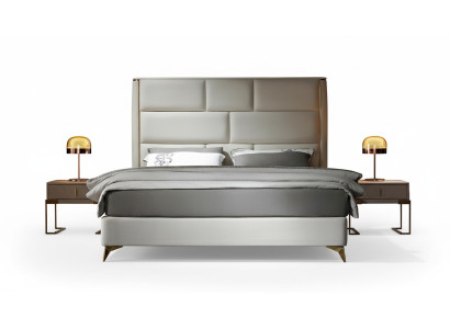 Bed 3-delig Slaapkamer Set Ontwerp Modern Luxe Slaapkamer Nachtkastje Bedden