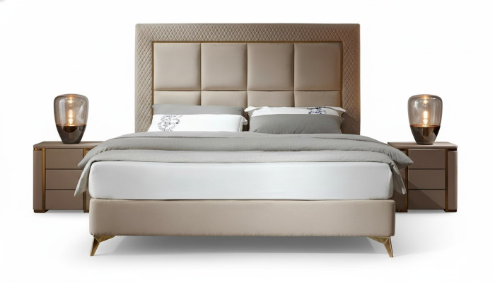 Bed 2x Nightstand 3-piece Bedroom Set Design Luxury Bedroom Complete New  Bed 2x Nachtkastje 3-delige Slaapkamer Set Ontwerp Luxe Slaapkamer Compleet Nieuw