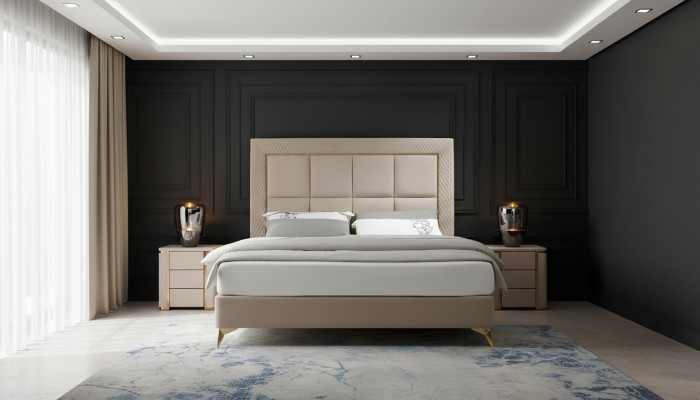 Ontwerp Luxe Tweepersoons Hotel Bedden Hotel Meubelen Luxe Slaapkamer Bedbekleding Nieuw
