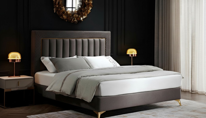 Tweepersoons hotelbedden meubels luxe slaapkamer bed gestoffeerd ontwerp fluweel tweepersoonsbedden