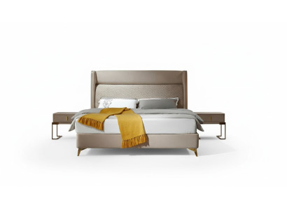 Bed 2x Bedside table 3 pieces Bedroom set Designer hotel suite Beds New
