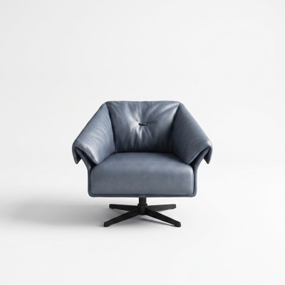 Fauteuil Ontwerp Luxe Relax Club Lounge Eenpersoons Bekleding Stof Leer