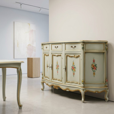 Dressoir Italiaanse meubels Echt hout Sideboard Designer Luxe houten commode