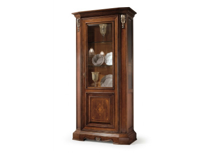 Vitrine glazen kast Massief houten vitrinekast Woonkamer meubels Dressoir Massief hout